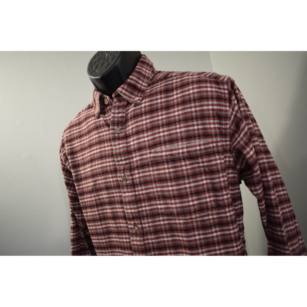 Mountain Khakis Flannel Button Up Shirt Plaid Long Sleeve Hiking Mens Medium